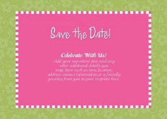 Summertime Splendor Standard Sized Save the Date Postcards