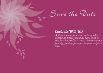 Bursting With Love Standard Sized Save the Date Postcards
