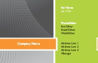 Dynamic Movement Recycled Business Cards