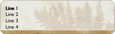 Fern Fronds Return Address Labels