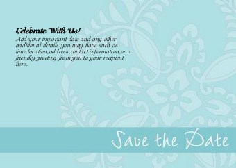 Love Kaleidoscope Standard Sized Save the Date Postcards