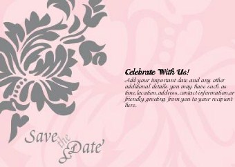 Love's Imprint Standard Sized Save the Date Postcards