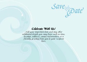 Waves of Love Standard Sized Save the Date Postcards
