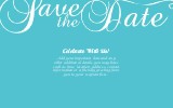 Mayfair Flourish Oversized Save the Date  Postcards
