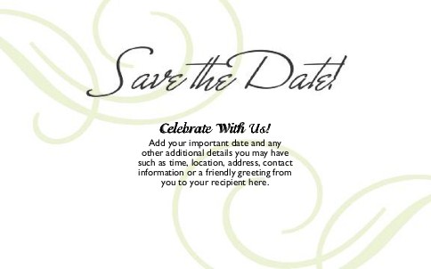 Spring Romance Oversized Save the Date  Postcards
