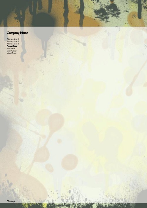 Drips and Drabs A4 Recycled Letterhead
