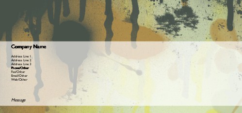 Drips and Drabs Full Colour Compliment Slips