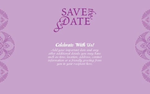 Fresh Blush Oversized Save the Date  Postcards