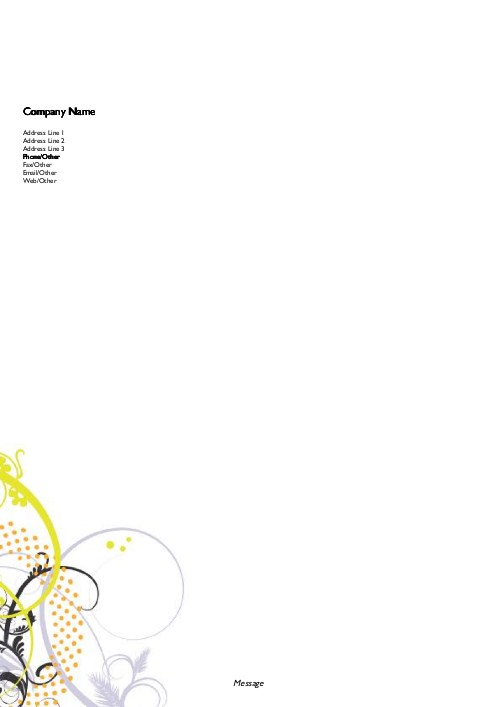 Graphic Garden A4 Recycled Letterhead