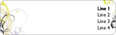 Graphic Garden Return Address Labels