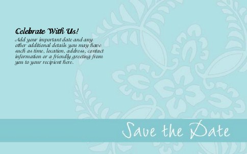 Love Kaleidoscope Oversized Save the Date  Postcards