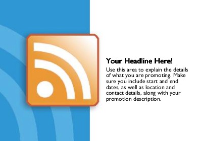RSS Feed Full Colour Standard Sized Postcards