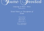Cornflower Baby Flourish Postcard Invitation-Standard