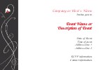 Deco Amour Postcard Invitation-Standard