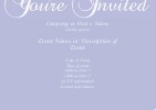 Lavender Flourish Postcard Invitation-Standard