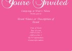 Watermelon Flourish Postcard Invitation-Standard