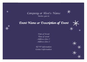 Wintertime Wonder Postcard Invitation-Standard