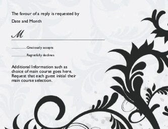 Bliss Sophisticate Reply Cards