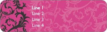 Power of Pink Return Address Labels