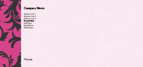 Power of Pink Full Colour Compliment Slips
