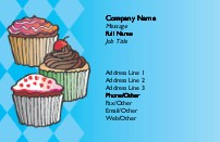 Cute Fairycakes Recycled Business Cards