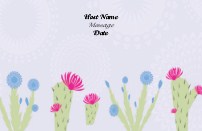 Desert Flower Save the Date Magnets