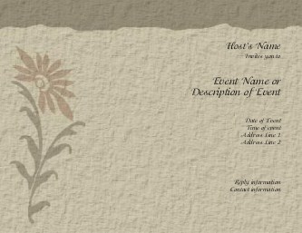 Natural Nuptials Hen Night Invitations