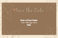 Autumn Bliss Save the Date Cards