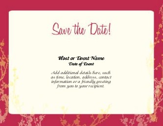 Blooms of Love Large Save the Date Magnets