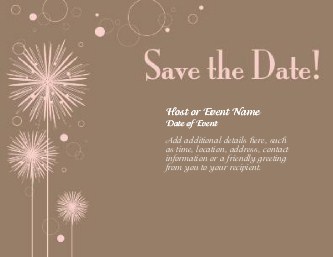 Bubbles and Blooms Large Save the Date Magnets