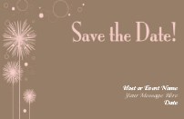 Bubbles and Blooms Save the Date Magnets