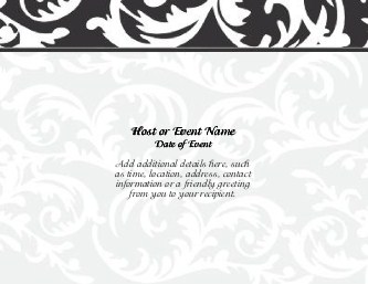 Classic Black and White Flair Large Save the Date Magnets