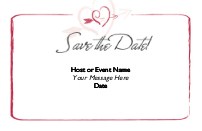 Cupid's Arrow Save the Date Magnets