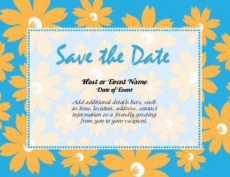 Daisy Chic Large Save the Date Magnets