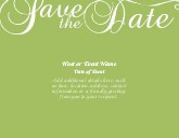 Dark Citron Flourish Large Save the Date Magnets