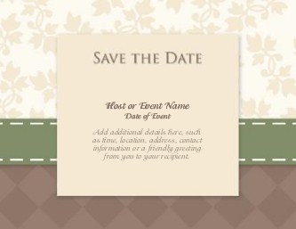 Earthtone Elegance Large Save the Date Magnets