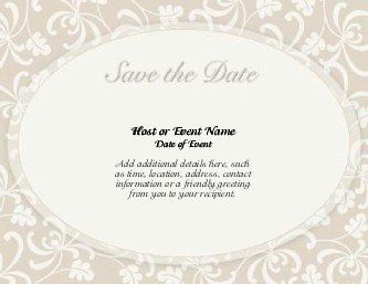 Graceful Foliage Large Save the Date Magnets