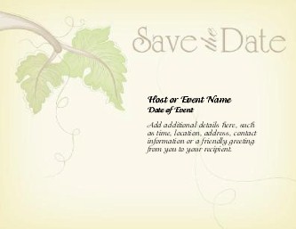 Loving Vines Large Save the Date Magnets