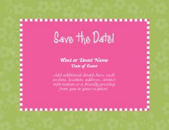 Summertime Splendor Large Save the Date Magnets