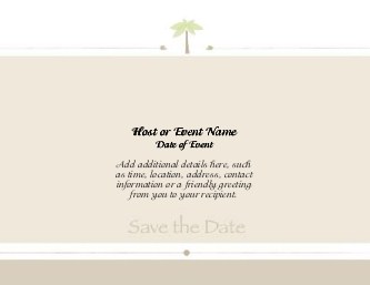 Tropical Breeze Large Save the Date Magnets