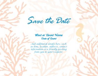 Tropical Tranquility Large Save the Date Magnets