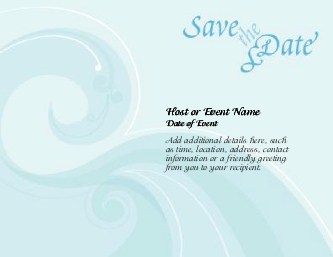 Waves of Love Large Save the Date Magnets