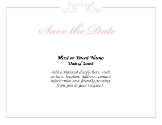 Wedding Doves Large Save the Date Magnets