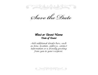 Wedding Elegance Large Save the Date Magnets
