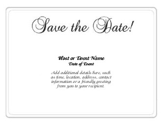 Wedding Simplicity Large Save the Date Magnets