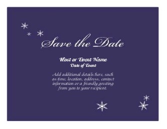 Wintertime Wonder Large Save the Date Magnets