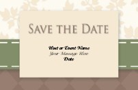 Earthtone Elegance Save the Date Cards