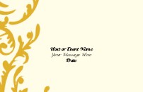Gold Flirty Swirl Save the Date Magnets