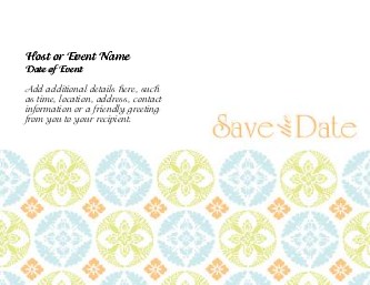 Patterns of Love Large Save the Date Magnets