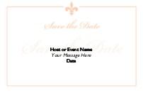 Regal Wedding Save the Date Cards